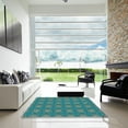 thumbnail image 7 of Ahgly Company Machine Washable Indoor Rectangle Transitional Turquoise Green Area Rugs, 5' x 8', 7 of 7