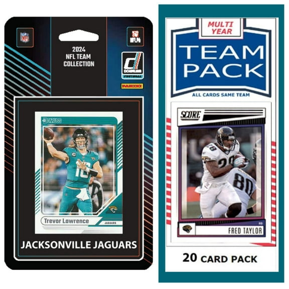 Jacksonville Jaguars 2025 2024 2023 Team Pack Cards   2024 Donruss Team Set Trevor Lawrence