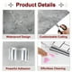 thumbnail image 3 of Uxcell 15Pcs Azulejos de Mármol Autoadhesivos, Paneles de Pared Impermeables para Salpicadero, Azulejos de Ducha Autoadhesivos de 12"x12" para Baño, Diseño de Jade de Palacio, 3 of 7