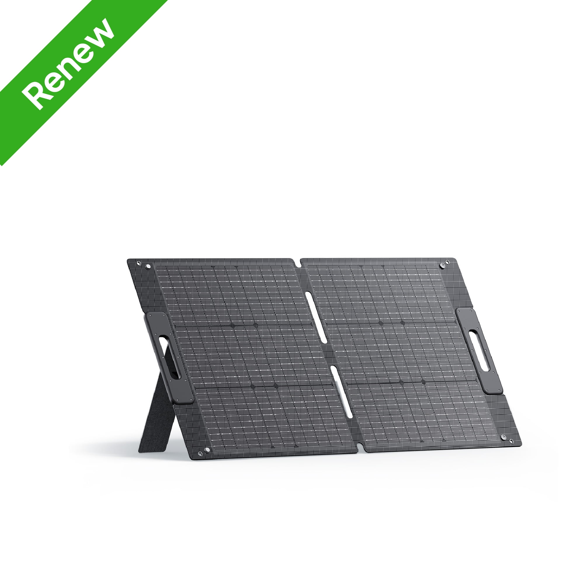 Restored  BLUETTI Solar Panel 100W for Portable Power Station EB3A AC2A AC70 AC180 Elite 200 V2 Foldable Solar Charger with Adjustable Kickstands for RV, Camping, Blackout Refurbished