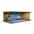 thumbnail image 2 of Siruishop Parking Lot Model Diorama Table Decor 1/64 Craftsmanship Collectibles Miniature Building Scene Photo Prop for Car Enthusiasts Graffiti pattern, 2 of 8