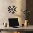 thumbnail image 6 of Violaura Eye Symbol Metal Wall Art - Easy to Install Hanging Perfect for Home, Living Room Decor (36.0" x 25.2"), 6 of 8