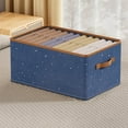 thumbnail image 2 of Yonrjhukm Foldable Linen Storage Box, Large Capacity Clothing Organizer, Eco-Friendly Fabric Storage Container for Home, Bedroom, Wardrobe, and Car Storage, 2 of 3