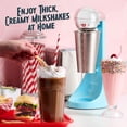 thumbnail image 3 of Nostalgia Retro Drink Mixer, 16 oz Milkshake Maker with Stainless Steel Cup and Rod, 100W, Blue, 3 of 11