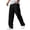 143#Black, variant on Casual Pant for Men - Loose Breathable Lounge Pants Lightweight Straight Fit Long Pants Black L