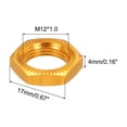 thumbnail image 2 of Tuerca de Rueda RC Unique Bargains Aluminio M12X1.0mm 17mm Dorado 16Pcs, 2 of 6