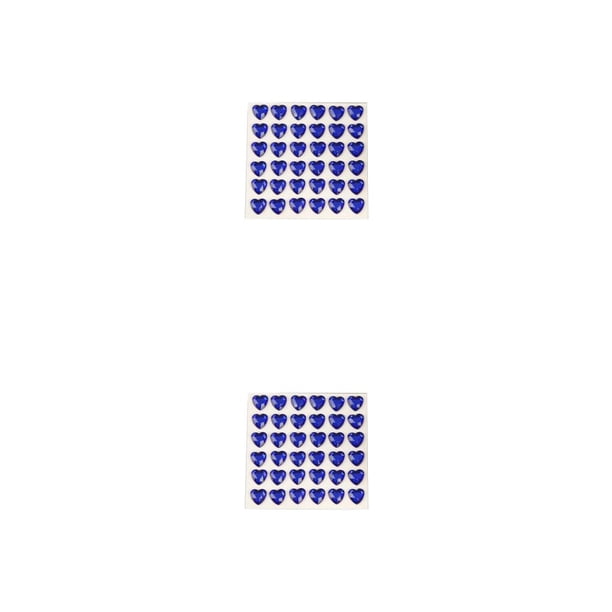 Matsuzay 10 hojas de pegatinas de diamantes de imitación cuenta calcomanías acrílicas tridimensional amor corazón pegatina para uñas Scrapbooking Azul oscuro 2piezas Matsuzay CBP482776