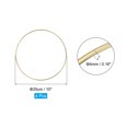 thumbnail image 2 of Uxcell 4 Pcs Dream Catcher Rings,Metal Craft Hoops Floral Hoops 10 Inch Macrame Hoops Rings for DIY Crafts Wreath Making Supplies Plant Hangers,Gold, 2 of 6