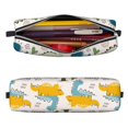 thumbnail image 2 of Naloa Childish Dinosaur Leather Pencil Case, Makeup Pouch, Zipper Pouch for Daily Essentials, Storage Organizer, Cosmetics and Stationary Bag, 2 of 7