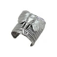 thumbnail image 6 of Women Ethnic Fashion Jewelry Silver Metal Elephant Cuff Bracelet, 6 of 10