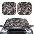 thumbnail image 2 of Daiia Colorful Screws 2PCS Car Windshield Sun Shade, Foldable Sun Shield for Car Front Window, Auto Sun Blocker Visor Protector Universal for Truck SUV Pickup-Medium, 2 of 7