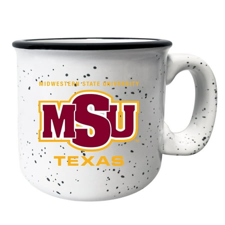 

Midwestern State University Mustangs Speckled Ceramic Camper Coffee Mug White