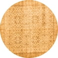 thumbnail image 1 of Ahgly Company Indoor Round Abstract Orange Contemporary Area Rugs, 8' Round, 1 of 1