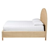 Bali & Pari Lanica Japandi Queen Bed - Sun-Bleached Rattan