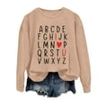 thumbnail image 4 of TINZ Chandail à Capuche Tendance pour Femmes, Imprimé Lettre, Col Rond, Automne & Hiver, Manches Longues, Veste à Cordon, Chandails en Molleton Col pour Femmes, 4 of 4