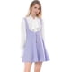 thumbnail image 2 of Vestido Allegra K de San Patricio con Decoración de botones tirantes Acampanado Purpúreo claro S, 2 of 6
