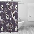 thumbnail image 2 of Goofa The Nightmare Before Christmas Rideau de Douche Motif - Ensembles de Rideaux de Douche de Salle de Bain - Rideau de Douche Imperméable avec Crochets avec 12 Crochets en Plastique 72x72 Pouces, 2 of 5