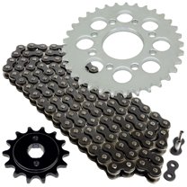 Black Drive Chain And Sprocket Kit for Honda CMX250C Rebel 250 1985-2016