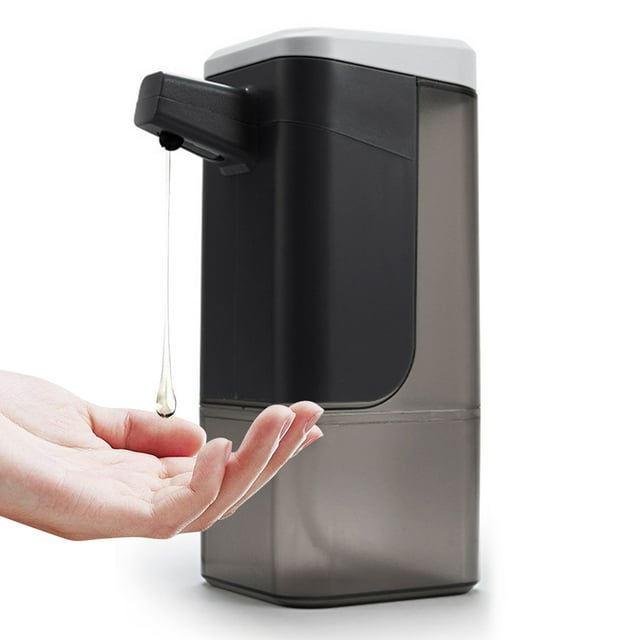 Automatic Soap Dispenser 600mL Infrared Motion Sensor Touchless Soap Dispenser Battery Operated Desktop Wall Mounted Sanitary Infrared Soap Dispenser for Home Kitche Toilet Office Hotel