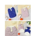 thumbnail image 3 of 2022 Dog Clothes Pet Traction Cotton Waistcoat New Wool Warm Clothes Teddy Pet Clothes light pink 2XL, 3 of 8
