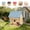 Black, variant on Bowayaoa Humming Bird Houses for Outdoor Hanging Small Bird Nesting Box - Wood Nest for Robin, Hummingbird, Parakeet, Bluebird - Perch House for Outdoors Birdhouse Birds - Made of Wood