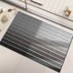 thumbnail image 5 of Xihbxyly Alfombrillas de Baño de Pvc Absorbentes, Antideslizantes, de Secado Rápido, para Ducha, Bañera o Lavabo, de Estilo Moderno, Antideslizantes, En Azul, Café, Negro y Gris, con Elegante Decorac, 5 of 7