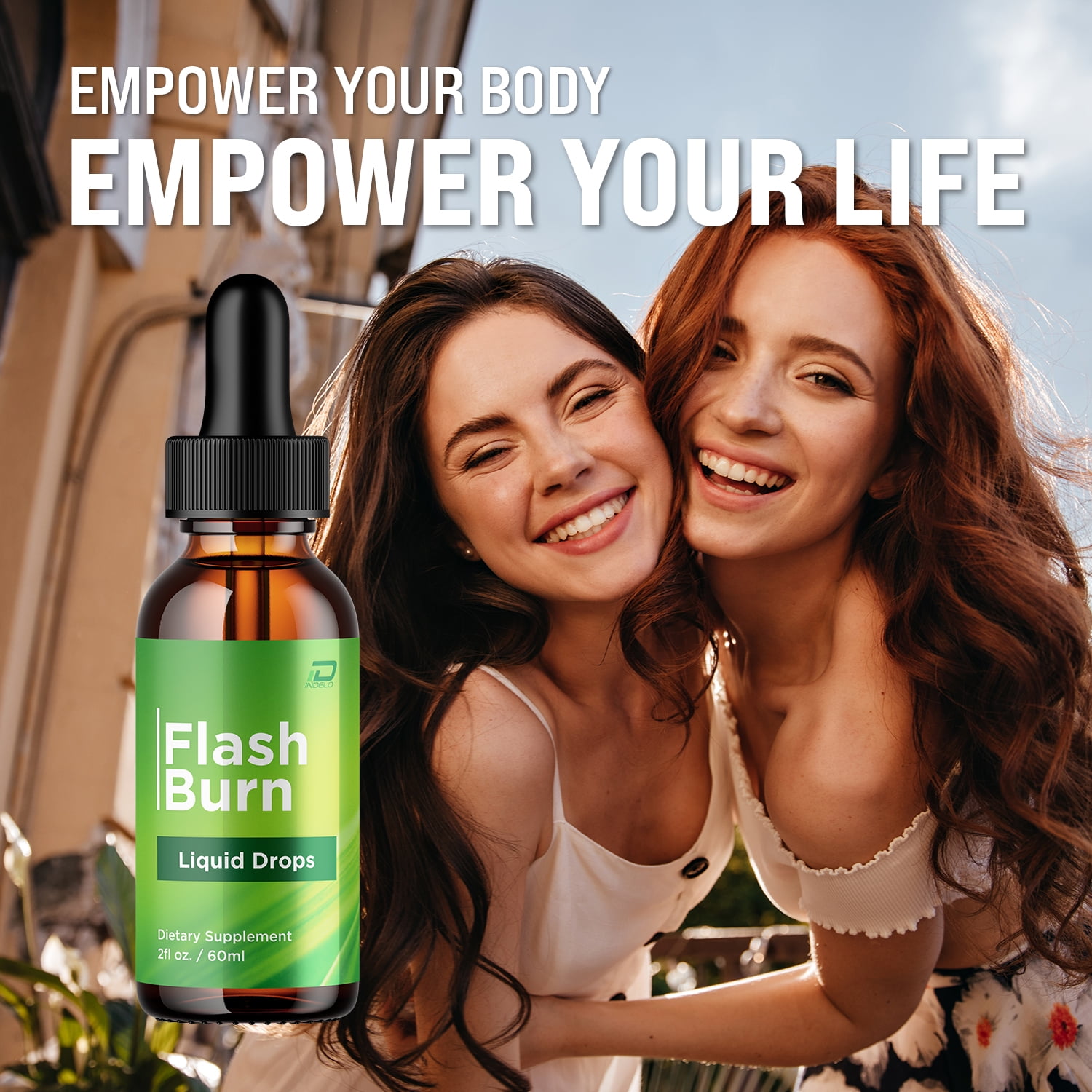 Flash Burn Drops Healthy Formula - FlashBurn Liquid All Natural Healthy Levels, Extra Strength, Flash Burn Reviews, 3 Pack, 3 Month Supply