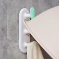 thumbnail image 4 of Toallero de baño para el hogar sin perforaciones, 2 piezas, sin costuras, color verde, 4 of 4