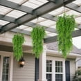 thumbnail image 2 of Faux Hanging Plant, Fake Plants Fake Fern Wall Artificial Plants Fake Ivy Faux Greenery Plants for Patio Porch Indoor Outdoor UV Resistant Plastic Plants Decor, 2 of 8