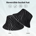 thumbnail image 2 of Balery Abstract Black And White Waves Sombreros para el sol para hombre y mujer, sombrero de pescador con UPF 50+, 2 of 6