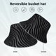 thumbnail image 2 of Balery Abstract Black And White Waves Sombreros para el sol para hombre y mujer, sombrero de pescador con UPF 50+, 2 of 6