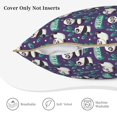 thumbnail image 3 of KLL Bamboo Panda Decorative Throw Pillow Covers Velvet Soft for Couch Sofa Bedroom Living Room Outdoor (No pillow core)- 16"x16", 3 of 5
