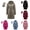 Khaki, variant on Women's Long Lightweight Recycled Down Coat Detachable Hood Winter Parka