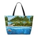 thumbnail image 2 of Fotbe Island And Coral Reef Bolsa de Viaje para Playa - Resistente al Agua, Bolsa Tote de Gran Capacidad y Ligera con 7 Bolsillos para Mujeres y Hombres, 2 of 7