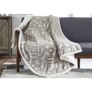 Better Homes & Gardens Cut Jacquard Grey Diamonds Throw, 1 Each