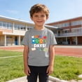 thumbnail image 5 of CLOISE Kids Girls Boys Shirts Casual Short Sleeve 100 Day of School Tops Crewneck Holiday Pullover Graphic Summer Blouses Gray, 5 of 8