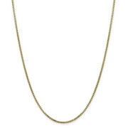 ICE CARATS 14k Yellow Gold 24 Inch 1.75mm Round Link Box Lobster Clasp Chain Necklace Pendant Charm Fine Jewelry For Women Gifts For Her
