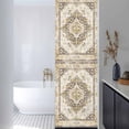 thumbnail image 3 of Beige Vintage Boho Window Privacy Film, Ethnic Tribal Geometric Abstract Static Cling UV Sun Blocking Heat Control Window Tint Day and Night, Non-Adhesive One Way Windows Privacy Cover 17.7''x78.7'', 3 of 7