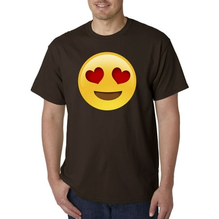 302 - Unisex T-Shirt Emoji Heart Eyes Smiley Face
