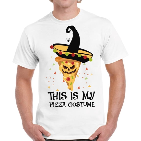 This is My Pizza Costume Top Halloween Gift Shirt for Men - S M L XL 2XL 3XL 4XL 5XL Happy Halloween Graphic Tee - Funny Scary Holiday Tee T-Shirt Mens