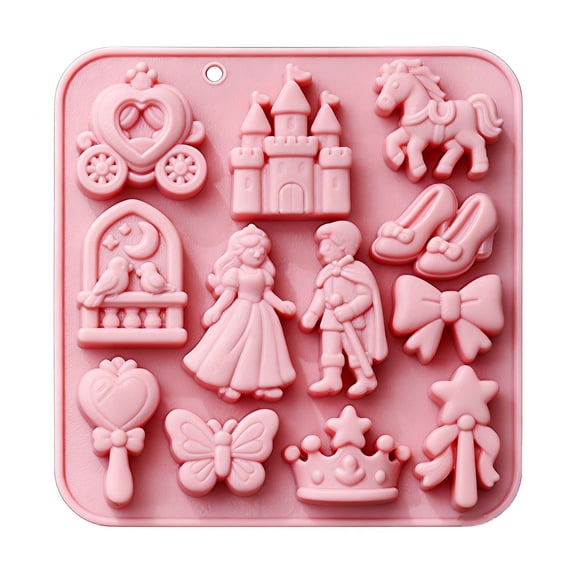 Princess‑Theme Silicone Mold, Flexible & Baking Decor Mold