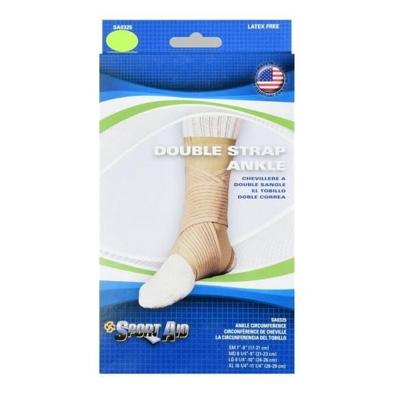 Sport Aid Beige Ankle Support Medium 8 to 9-1/2 Inch Ankle Circumference Hook and Loop Strap for the Foot 0325 BEI MD