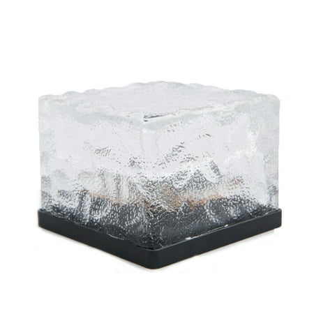 

hirigin Creative Outdoor Rainproof Ice Cube Decorative Solar LED Lawn Lamp