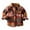 Brown, variant on LLYwey Infant Winter Coat Girl Toddler Flannel Shirt Jackets Plaid Long Sleeve Lapel Shacket Kids Boys Girls Fall Tops New Little Girls Long Sleeve Casual Jackets Outwear Brown 5-6T