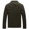 thumbnail image 6 of WenVen Men's Spring Jacket Lightweight Long Sleeve Bomber Coat Green L, 6 of 8