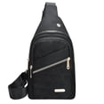 thumbnail image 3 of LEFXSMR Sling Bag for Women & Man, Multi Pocket Storage Bags with Adjustable Strap, Portable Crossbody Bags for Women Men Outdoor Sport, Black, 3 of 7