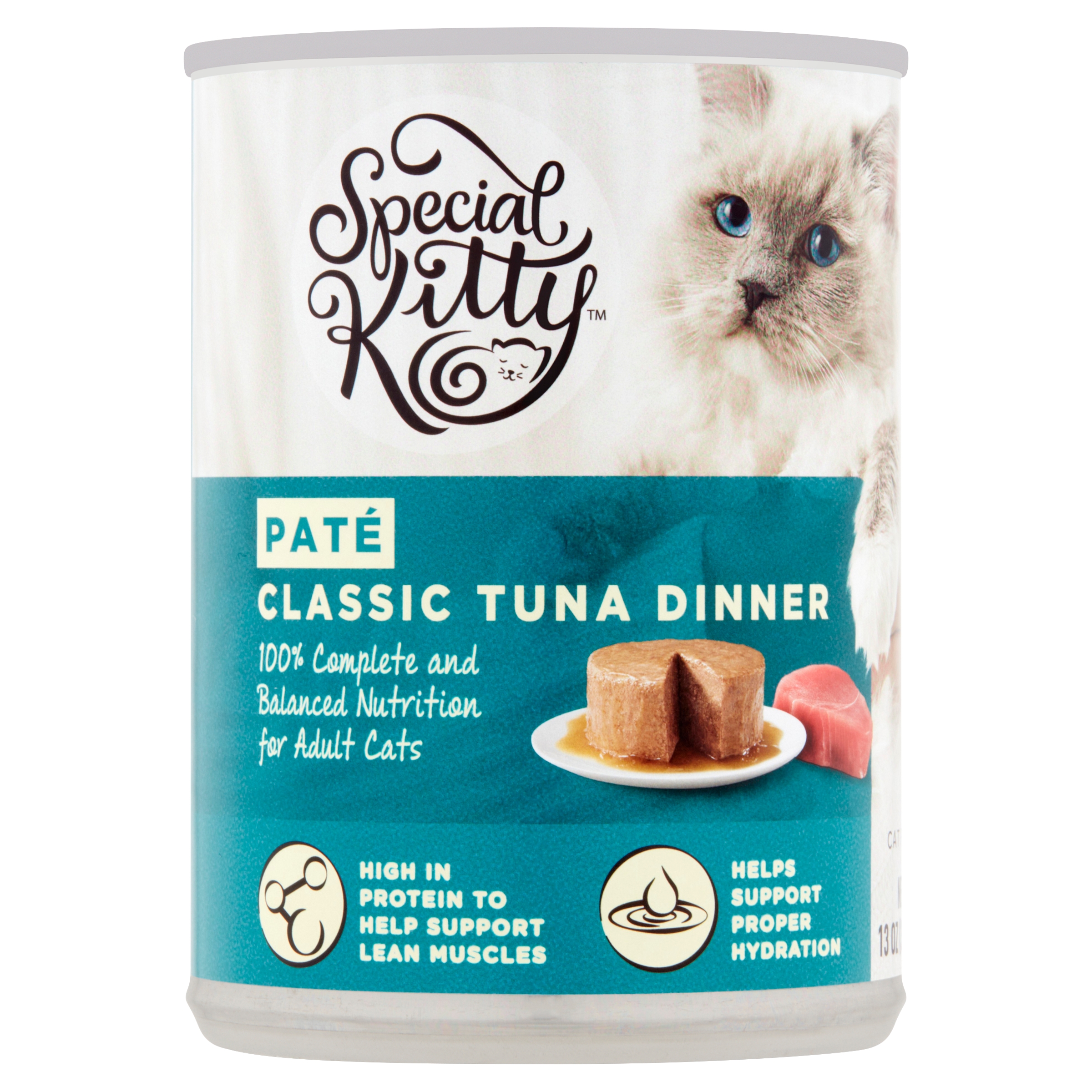 Special Kitty Classic Tuna Dinner Pate Wet Cat Food, 13 oz Can