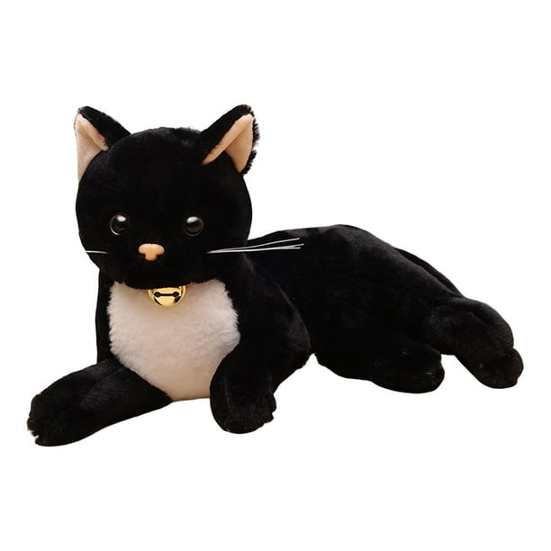 Animales de Peluche Sunnimix Gatos de Peluche Realistas Negro 29cm