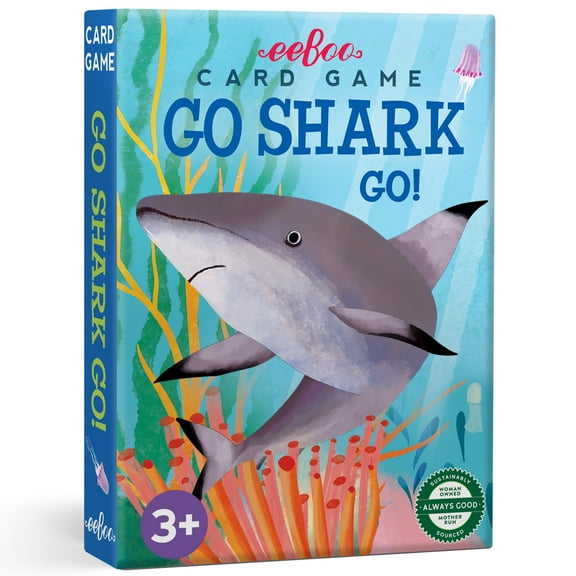 eeBoo: Go Shark Go! Playing Card Game - Adaptation To The Classic Card Game, Kids & Family, Preschool Game, Ages 3 