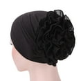 thumbnail image 2 of Yirtree Women Turban Flower Caps Vintage Beanie Headscarf Elastic Headwrap Hat, 2 of 8